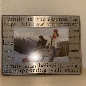 Silver Family Photo Frame